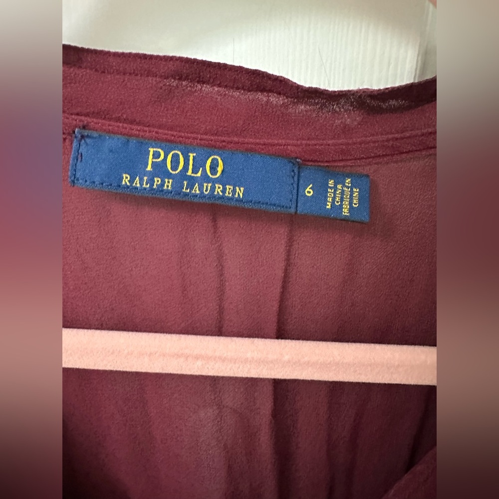 Polo Ralph Lauren Georgette Short-Sleeve Dress - Picture 3 of 4